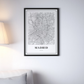 Cuadro Mapa de ciudad Madrid