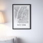 Cuadro Mapa de ciudad Nueva York