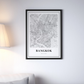 Cuadro Mapa de ciudad Bangkok