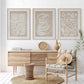 Set 3 Cuadros abstractos , tonos neutros beige