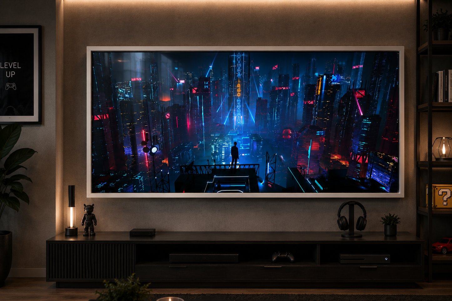 Cuadro de Ciudad Cyberpunk , Arte Urbano