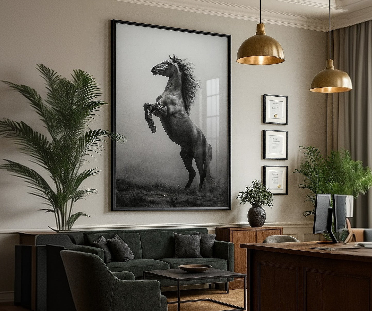 Cuadro de Animales, Caballo semental