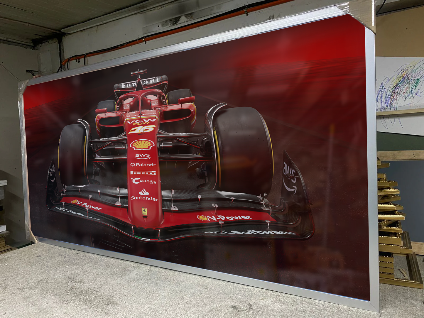 Cuadro de Formula 1 , Equipo Ferrari