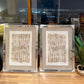 Set 2 Cuadros espejados,  Abstractos en Lino