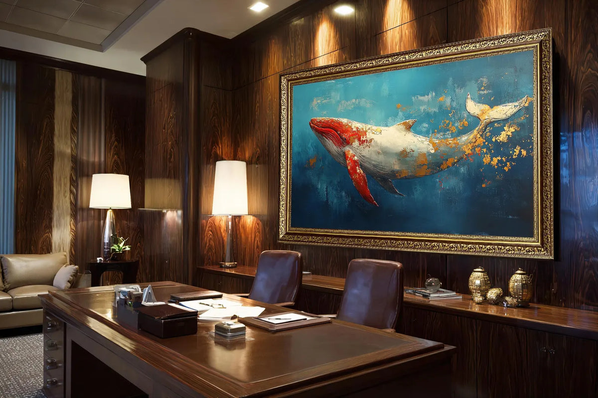 Cuadro de Animales , Ballena , Canvas XL