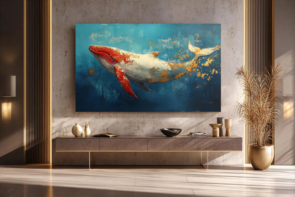 Cuadro de Animales , Ballena , Canvas XL