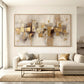 Cuadro Canvas XL 85 , Abstracto en dorados