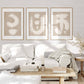 Set 3 Cuadros abstracto neutros , beige