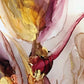 Set 3 Cuadros abstractos  tinta de alcohol forma de flores