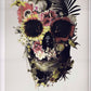 Set 3 Cuadros calaveras floreadas botanico