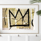 Cuadro corona de  basquiat pop , cartel