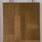 Cuadro Pintado a Mano textura bronce .