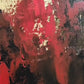 Cuadro Pintado a Mano textura , Rojos, Negros y Dorados