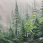 Cuadro Pintado a Mano textura, Bosque