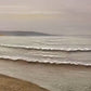 Cuadro Pintado a Mano textura ,  Olas en la costa
