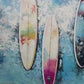 Cuadro Pintado a Mano textura, Oleo surfista