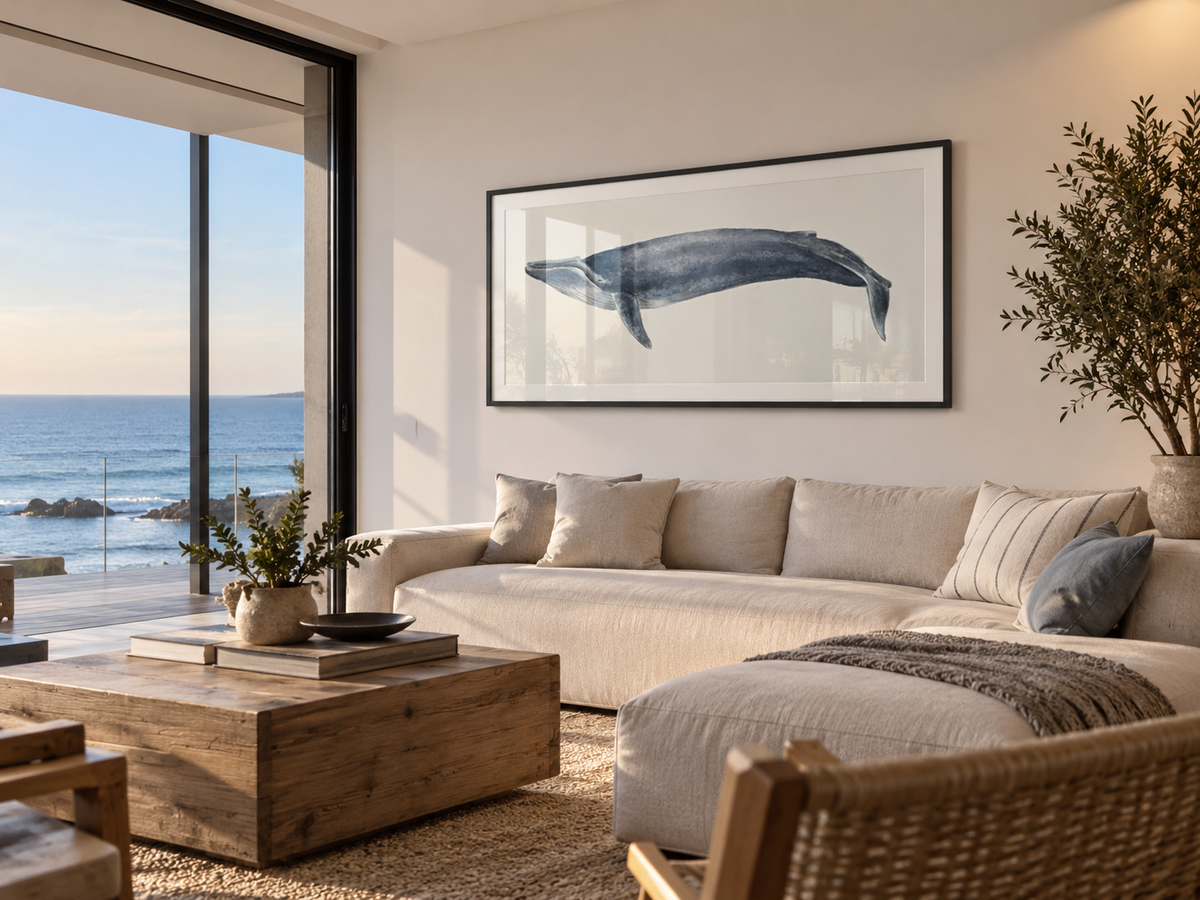 Cuadro de Animales, Ballena Azul