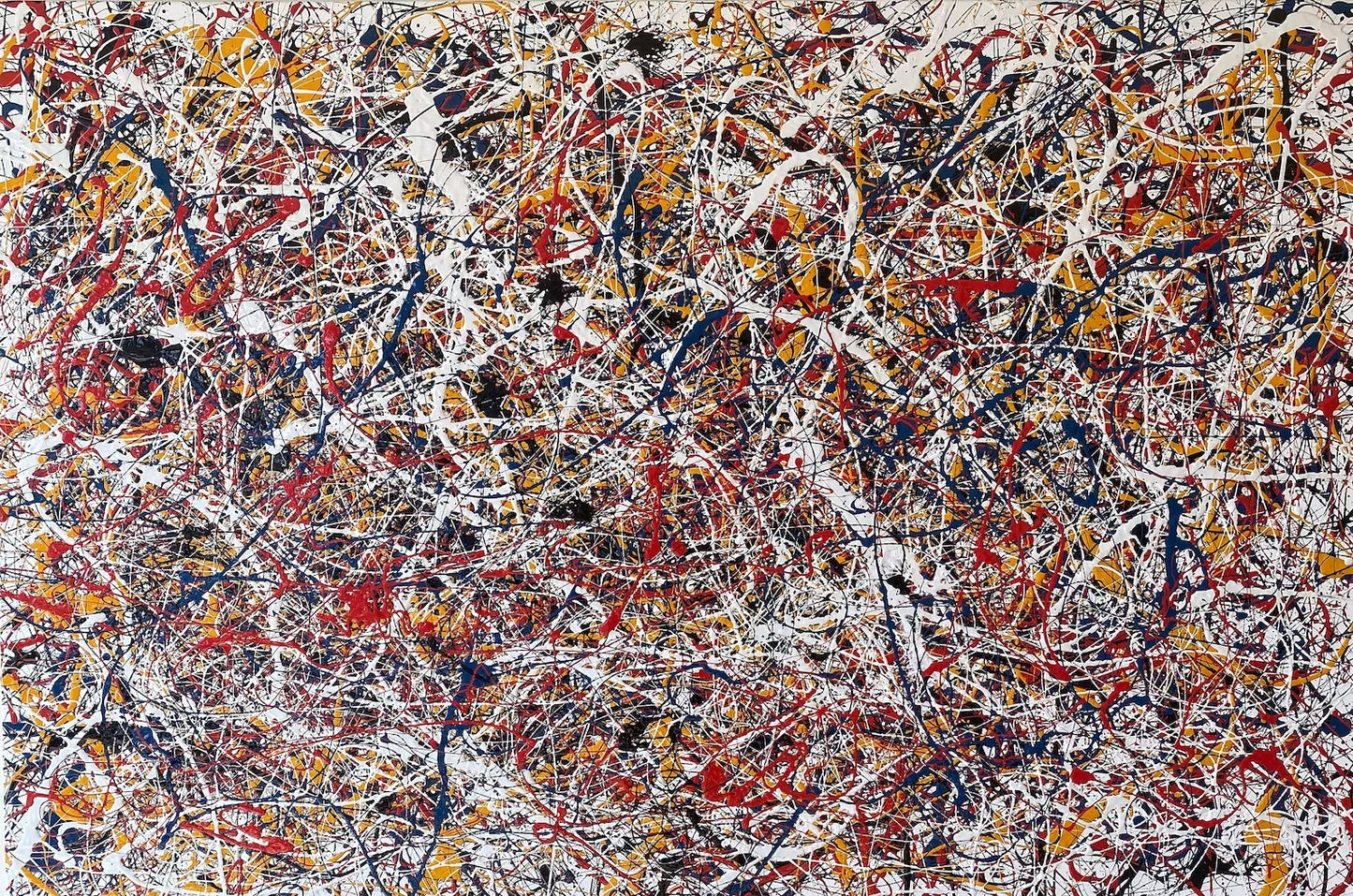 Cuadro Pintado a Mano texturizada , estilo Pollock