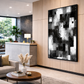 Cuadro Canvas XL 81 , Abstracto blanco y negro