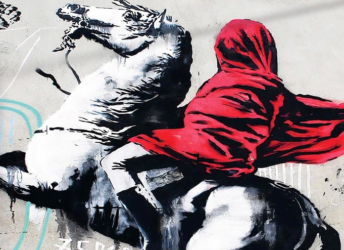 Cuadro Street Art "Napoleon estilo Banksy "
