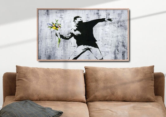 Cuadro Street Art "Protesta estilo Banksy "