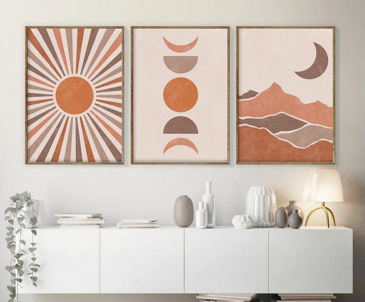 Set 3 Cuadros boho