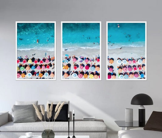 Set 3 Cuadros de Playa