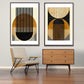 Set 2 Cuadros abstractos geometricos , negros y cafes