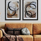 Set 2 Cuadros abstractos círculos en terracota