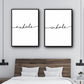 Set 2  Cuadros Frases inhale y exhale 2
