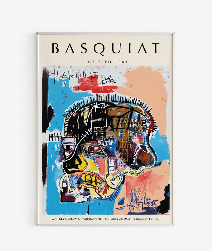 Cuadro cartel de exposición Basquiat 4