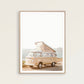 Cuadro  de playa y surf neutros