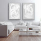 Set 2 cuadros abstractos gris