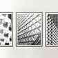 Set 3 Cuadros de arquitectura moderna