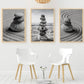Set 3 Cuadros piedras zen