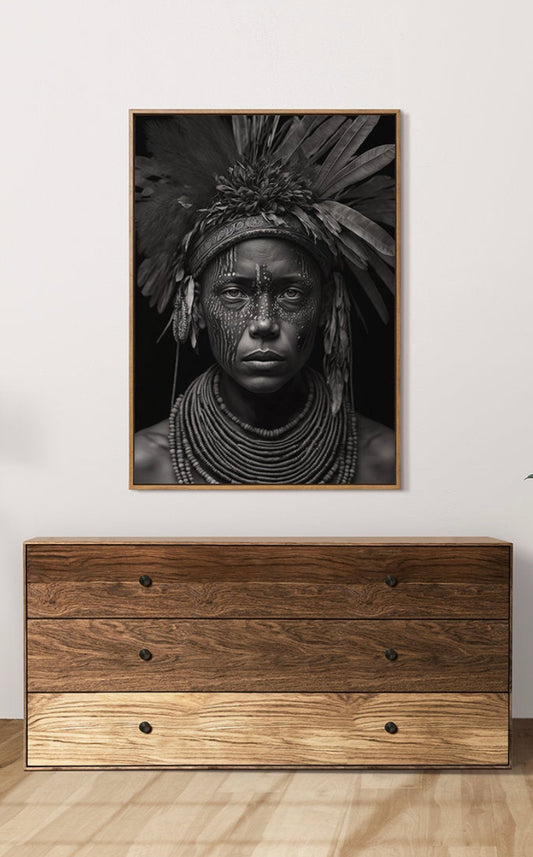 Cuadro tribal 3 , africa , fotografía