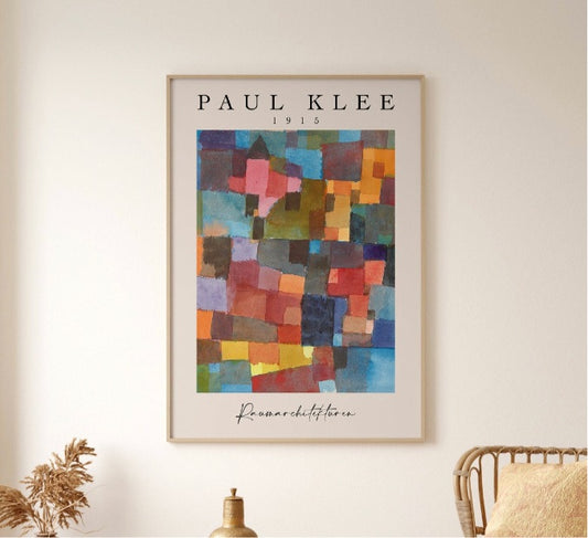 Cuadro cartel de exposición Paul Klee 2