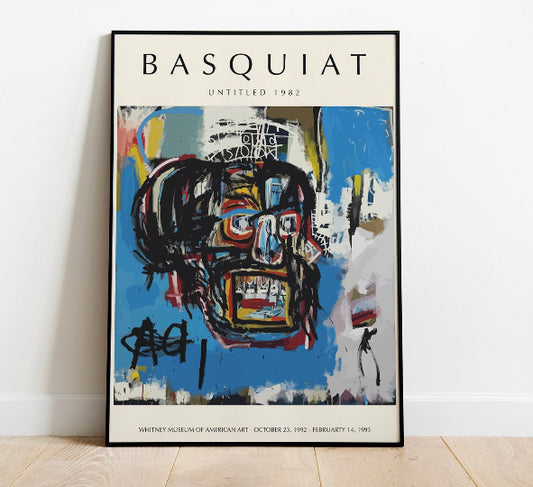 Cuadro cartel de exposición Basquiat 7