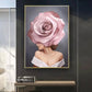 Cuadro Mujer y Flores