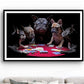 Cuadro de animales , perros jugando póker