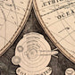 Cuadro mapa mundi vintage 1799, 120x63