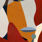 Set 2 Cuadros abstractos geométricos rostros