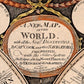 Cuadro mapa mundi vintage 1799, 120x63