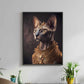Cuadro de animales con ropa ,  gato egipcio