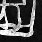 Set 2 cuadros abstractos blanco y negro