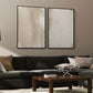 Set 2 Cuadros abstractos beige y neutros